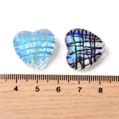 Transparent Glass Enamel Beads GLAA-S388-01-1