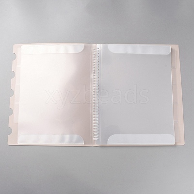 Plastic Piano Sheet Folder AJEW-WH20001-11C-1
