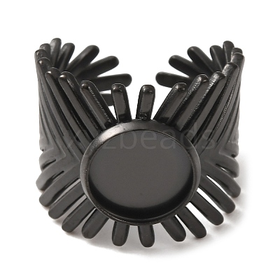 V-Shaped 304 Stainless Steel Cuff Ring Components SA-CBAC0DF-01B-EB-1