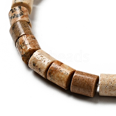Natural Picture Jasper Beads Strands G-I326-09-1