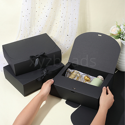 Folding Paper Gift Boxes with Ribbon CON-WH20001-11D-02-1