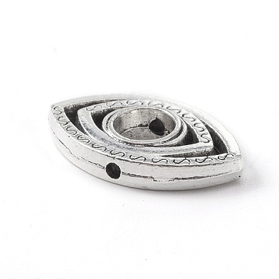 Tibetan Style Alloy Bead Frame TIBE-WH0002-08AS-1