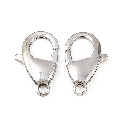 Tarnish Resistant 304 Stainless Steel Lobster Claw Clasps STAS-AB21-1