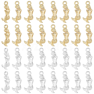 60Pcs 2 Colors Alloy Pendants FIND-BBC0004-31-1