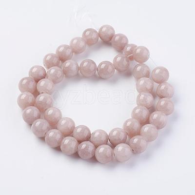 Natural Yellow Jade Beads Strands G-G598-10mm-YXS-06-1