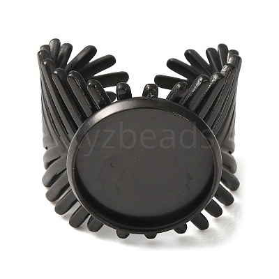 V-Shaped 304 Stainless Steel Cuff Ring Components SA-CBAC0DF-01D-EB-1