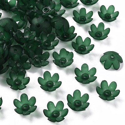 Frosted Acrylic Bead Caps MACR-S371-07A-735-1