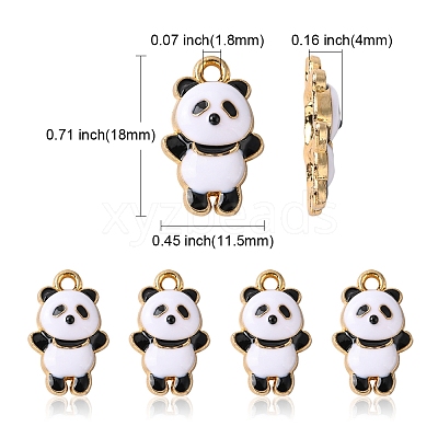 Alloy Enamel Pendants ENAM-CJ0002-43-1