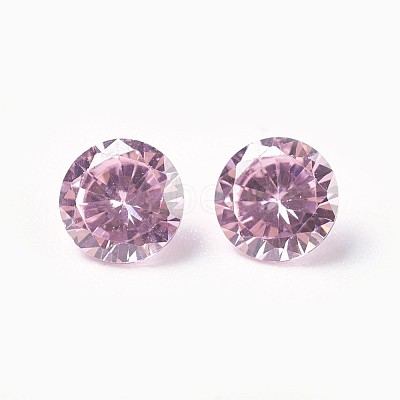 Cubic Zirconia Pointed Back Cabochons ZIRC-WH0001-B12-1