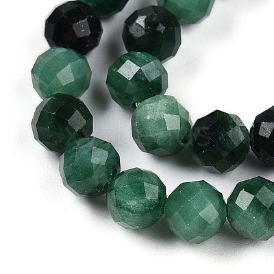 Natural Fuchsite Beads Strands G-T140-20A-1