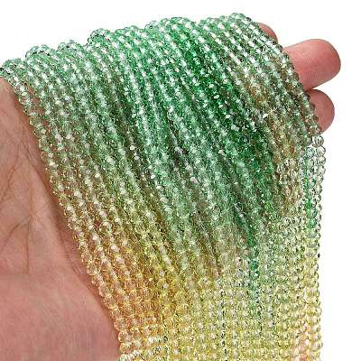 Transparent Painted Glass Beads Strands LS-DGLA-A034-T4mm-A04-1