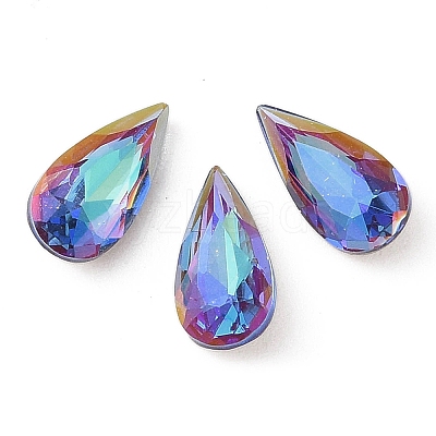 Glass Rhinestone Cabochons RGLA-L029-04C-BBLA-1