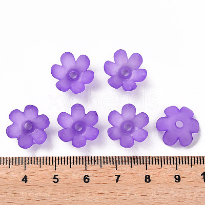 Frosted Acrylic Bead Caps MACR-S371-07A-747-1