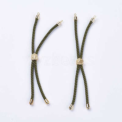 Nylon Twisted Cord Bracelet Making MAK-F018-15G-RS-1