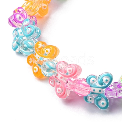 Transparent Glass Beads Strands LAMP-A154-01G-1
