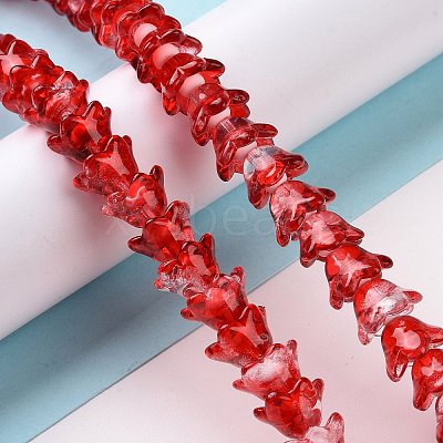 Transparent Glass Beads Strands LAMP-H061-01A-05-1
