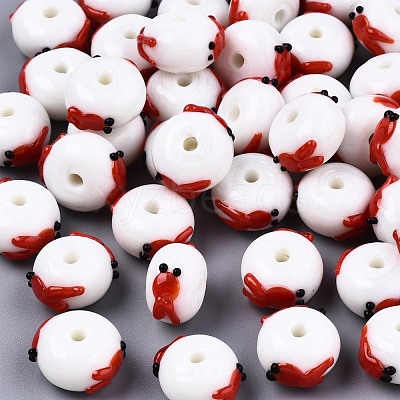 Handmade Bumpy Lampwork Beads LAMP-S194-004D-1