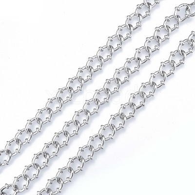 Handmade Alloy Oval Link Chains LCHA-N01-03-1
