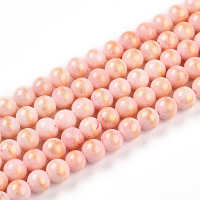 Natural Mashan Jade Beads Strands G-A255-A01-04B-1