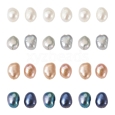 100Pcs 4 Styles Natural Cultured Freshwater Pearl Beads PEAR-BT0001-02-1
