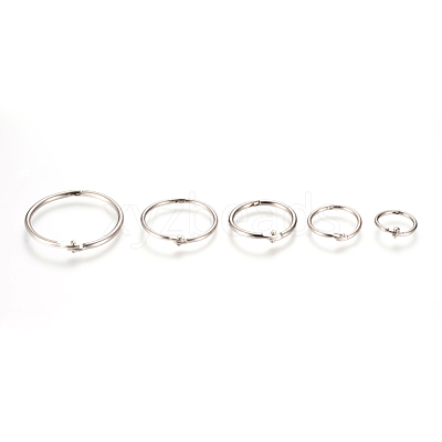 Iron Loose Leaf Book Binder Hinged Rings X-IFIN-T004-01P-1