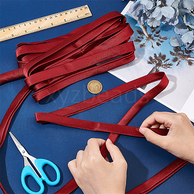 6M Polyester Satin Ribbons OCOR-WH0082-66A-1