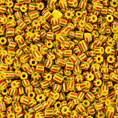 8/0 Opaque Colours Seep Glass Seed Beads SEED-F003-04B-03-1