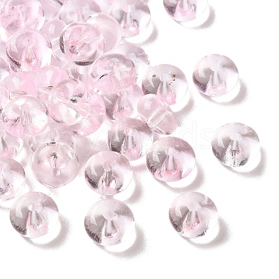 Baking Paint Transparent Glass Beads DGLA-S116-01C-1