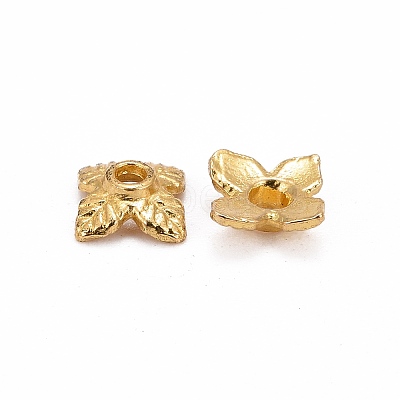 Tibetan Style Alloy Bead Caps TIBEB-Q018-G-FF-1