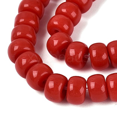 Opaque Glass Beads Strands GLAA-NH0002-B01-C04-1