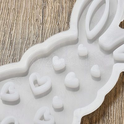 Easter Theme Rabbit with Heart Pattern DIY Silicone Table Lamp Molds SIMO-G008-02C-1