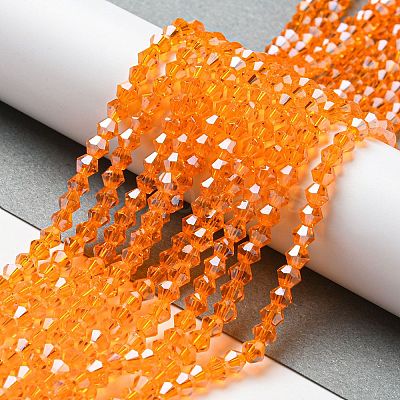 Transparent Electroplate Glass Beads Strands EGLA-A039-T2mm-A23-1