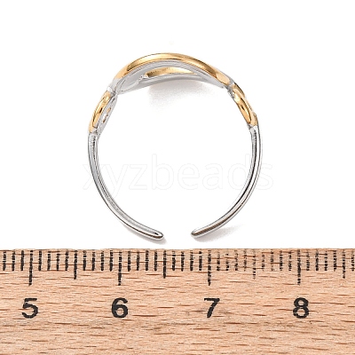 304 Stainless Steel Cuff Open Rings RJEW-P181-02B-A-1