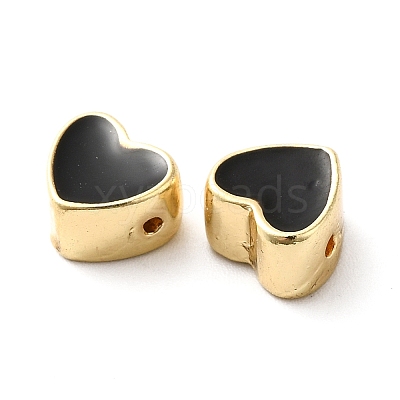 Rack Plating Alloy Enamel Beads ENAM-F146-17G-01-1