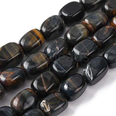Natural Blue Tiger Eye Beads Strands G-H331-B01-1