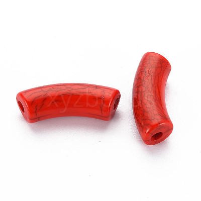 Opaque Crackle Acrylic Beads X2-MACR-S372-001N-009-1