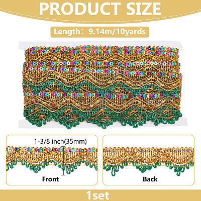 Polyester Fiber Lace Trim OCOR-WH0101-226D-1
