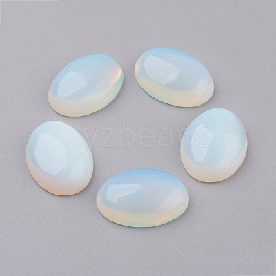 Opalite Flat Back Cabochons X-G-G741-13x18mm-22-1