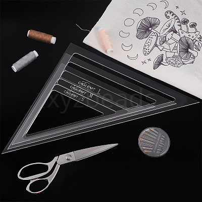 Acrylic Quilting Rulers DIY-WH0034-84D-1
