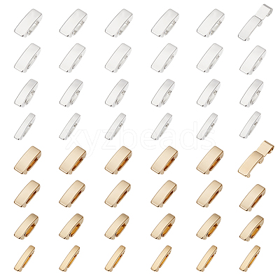 48Pcs 8 Styles Eco-Friendly Brass Watch Band Clasps KK-PH0015-11-1