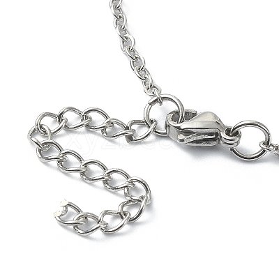 Tarnish Resistant 304 Stainless Steel Braided Macrame Pouch Empty Stone Holder for Pendant Necklace Making NJEW-TA00079-01-1
