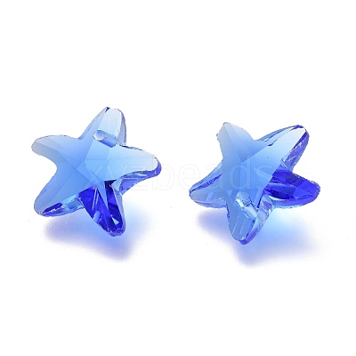 Faceted Glass Charms GLAA-H101-A-03-1
