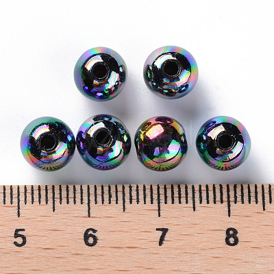 Opaque Acrylic Beads MACR-S370-D8mm-S002-1