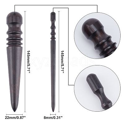 4 Pcs 4 Styles Natural Leather Craft Slicker TOOL-GA0001-32-1