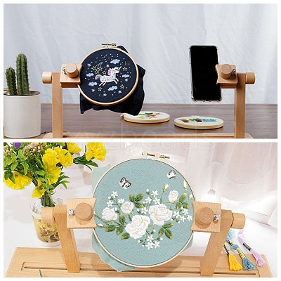 Adjustable Embroidery Frame Hoop Stand Holder TOOL-WH0021-54-1