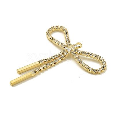 Brass Rhinestone Pendants KK-I715-14G-01-1