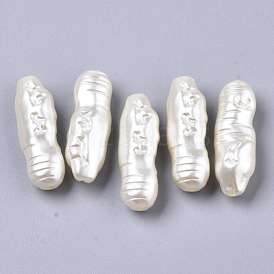 ABS Imitation Pearl Acrylic Beads OACR-S028-129-1