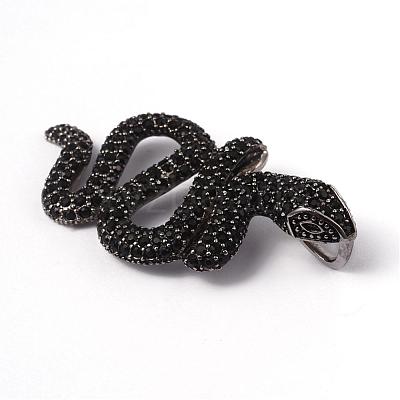 316 Surgical Stainless Steel Rhinestone Big Pendants STAS-L184-078-1