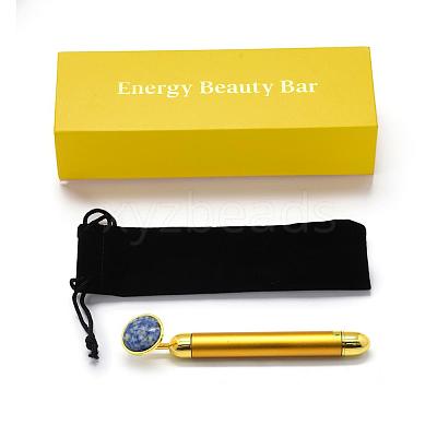 Natural Blue Spot Jasper Electric Massage Sticks G-E515-13N-1