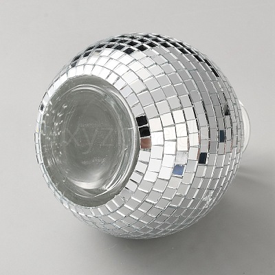 Glass Disco Ball Vase Ornaments AJEW-WH0481-04-1